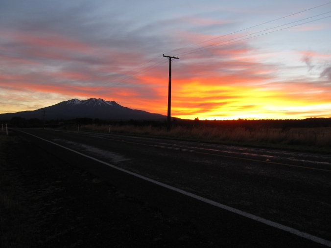 Sunrise over Ruapehu